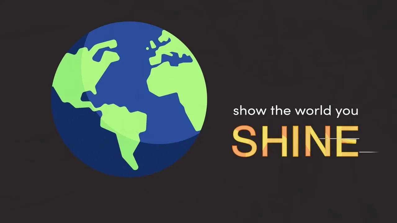 Midwest Oral Surgery medical promo video with an illustrated globe and the words show the world you shine